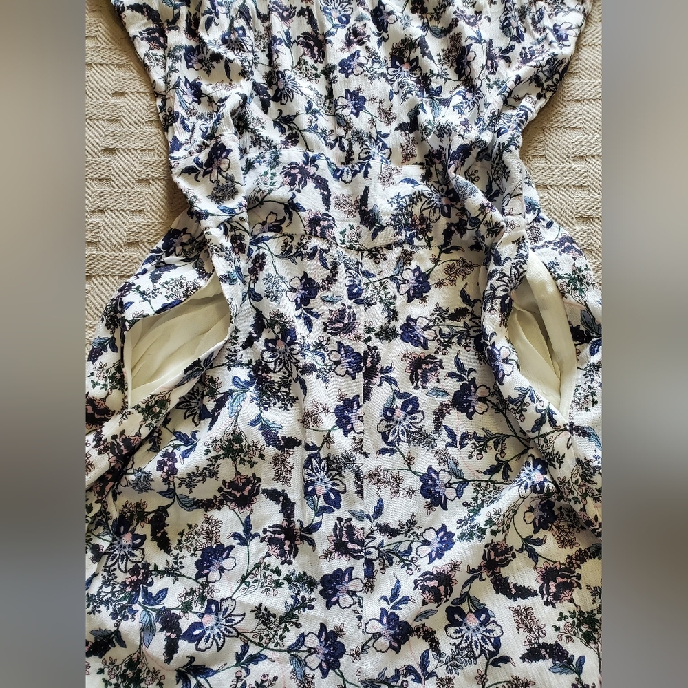 NWT SUN Romper Wide Leg Amerie Floral Crepe Flowy - Picture 6 of 16